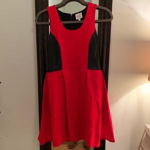 Bright red Parker dress